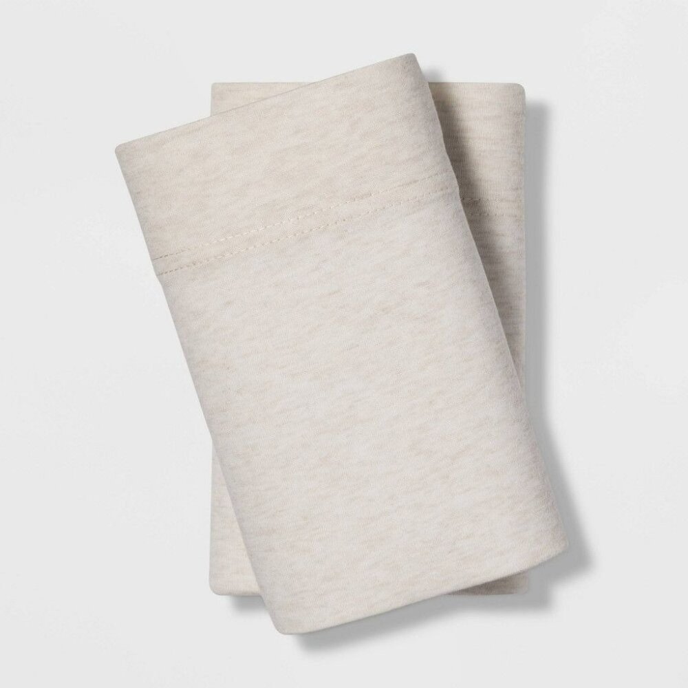 Project 62 + Nate Berkus Standard Tencel Jersey Blend Pillowcase Set Beige